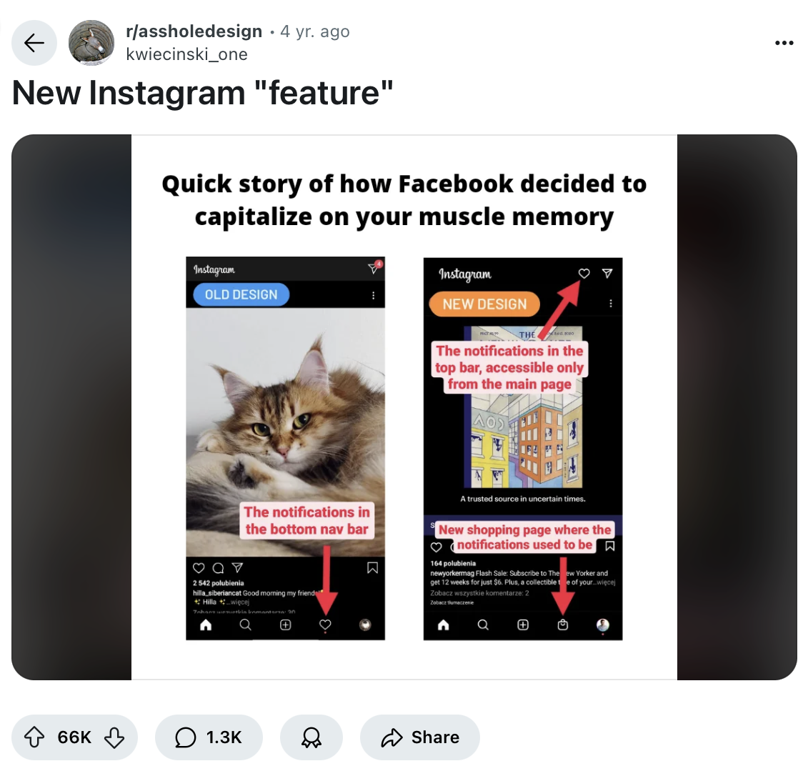 Instagram Shop tab screenshot